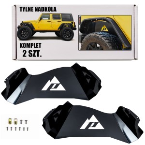 JEEP WRANGLER JK JKU 2007-2018 TYLNE WEWNĘTRZNE NADKOLA ALUMINIOWE