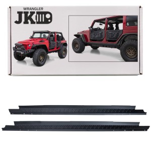 JEEP WRANGLER JK 2007-2018 4D OCHRONNE STALOWE LISTWY PODPROGOWE