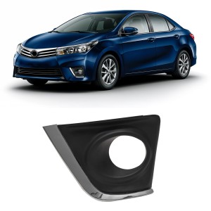 TOYOTA COROLLA XI E16 2013-2016 PRZED LIFTINGIEM KRATKA HALOGENU LEWA Z CHROMOWANĄ LISTWĄ 8148202390