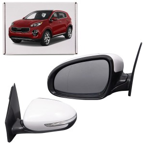 KIA SPORTAGE IV QL 2016-2018 PRZED FACELIFTINGIEM LUSTERKO Z KIERUNKOWSKAZEM PODGRZEWANE SKŁADANE LEWE 8PIN 87610F1100
