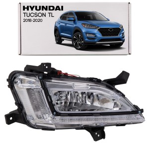 HYUNDAI TUCSON III TL 2018-2020 PO FACELIFTINGU LAMPA PRZECIWMGIELNA DRL LED PRAWA 92202D7600