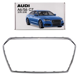 AUDI A6 / S6 C7 4G 2015-2018 PO FACELIFTINGU RAMKA GRILLA CHROMOWANA 4G0807715C