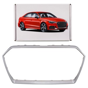 AUDI RS3 8VA 2017-2020 PO FACELIFTINGU RAMKA GRILLA SREBRNA SATYNOWA 8V5853651R