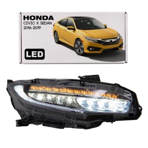 HONDA CIVIC X 2016-2019 SEDAN PRZED FACELIFTINGIEM LAMPA PRZEDNIA LED PRAWA 33100TEDP11
