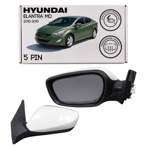 HYUNDAI ELANTRA V MD 2010-2013 PRZED FACELIFTINGIEM SEDAN LUSTERKO ELEKTRYCZNE PODGRZEWANE LEWE 5 PIN 876103X030