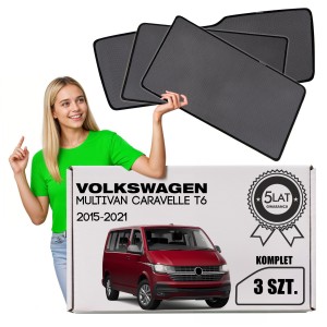 VOLKSWAGEN MULTIVAN CARAVELLE T6 2015-2021 ZASŁONKI PRZECIWSŁONECZNE