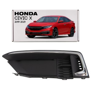 HONDA CIVIC X 2019-2021 SEDAN PO FACELIFTINGU KRATKA HALOGENU Z CHROMEM LEWA 71185TBAK50