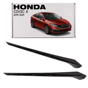 HONDA CIVIC X 2019-2021 PO FACELIFTINGU LISTWA GRILLA PRAWA CZARNA 71124TEGA51