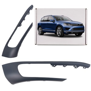 VOLKSWAGEN TOUAREG II 7P 2014-2018 PO FACELIFTINGU RAMKA PRZEDNIEJ LAMPY PRZECIWMGIELNEJ PRAWA 7P6807490H