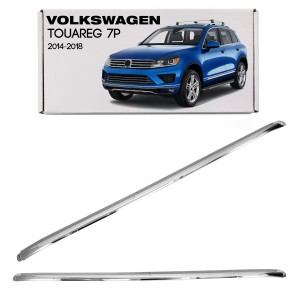 VOLKSWAGEN TOUAREG II 7P 2014-2018 PO FACELIFTINGU CHROMOWANA LISTWA PRZEDNIEGO ZDERZAKA ŚRODKOWA GÓRNA 7P68532452ZZ