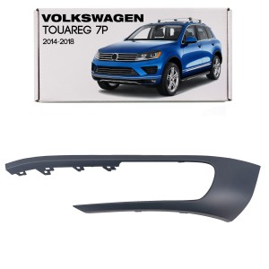 VOLKSWAGEN TOUAREG II 7P 2014-2018 PO FACELIFTINGU RAMKA PRZEDNIEJ LAMPY PRZECIWMGIELNEJ LEWA 7P6807489H