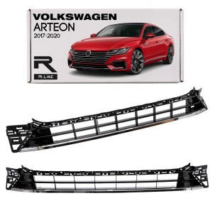 VOLKSWAGEN ARTEON 2017-2020 R-LINE PRZED FACELIFTINGIEM KRATKA PRZEDNIEGO ZDERZAKA ŚRODKOWA 3G8853677A