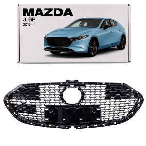 MAZDA 3 IV BP 2019+  ATRAPA CHŁODNICY GRILL PRZEDNI CZARNY BCKA50711