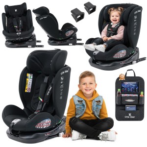 FOTELIK SAMOCHODOWY OBROTOWY ALEXANDER 360° CZARNY 40-150 CM i-Size R129 + ISOFIX