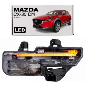 MAZDA CX-30 DM 2019+ ŚWIATŁO DO JAZDY DZIENNEJ DRL LED Z KIERUNKOWSKAZEM PRZEDNIE LEWE DFR551070