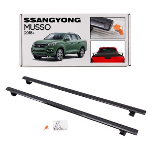 SSANGYONG MUSSO 2018+ BELKI POPRZECZNE NA ROLETĘ BAGAŻNIK NA SKRZYNIĘ ŁADUNKOWĄ 165 CM