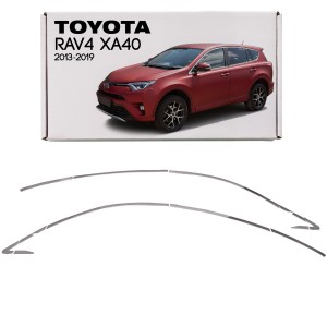 TOYOTA RAV4 2013-2019 STALOWE GÓRNE LISTWY SZYB