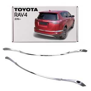 TOYOTA RAV4 2016-2019 STYLIZACYJNA LISTWA KLAPY TYLNEJ I ZDERZAKA
