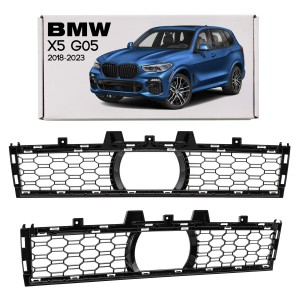 BMW X5 G05 2018-2023 KRATKA PRZEDNIEGO ZDERZAKA ŚRODKOWA Z OTWOREM POD RADAR 51118069211