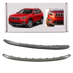 JEEP CHEROKEE V KL 2018-2023 PO FACELIFTINGU SPOILER PRZEDNIEGO ZDERZAKA SREBRNY 6DE37TZZAA