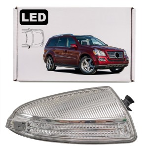 MERCEDES GL X164 2009-2012 PO FACELIFTINGU KIERUNKOWSKAZ LUSTERKA LED PRAWY A1649061400