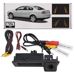 VOLKSWAGEN PASSAT B6 3C 2005-2010 KAMERA COFANIA FULL HD DYNAMICZNE LINIE ZINTEGROWANA Z KLAMKĄ KLAPY TYLNEJ