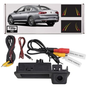 VOLKSWAGEN PASSAT B8 3G 2014-2022 KAMERA COFANIA FULL HD DYNAMICZNE LINIE ZINTEGROWANA Z KLAMKĄ KLAPY TYLNEJ