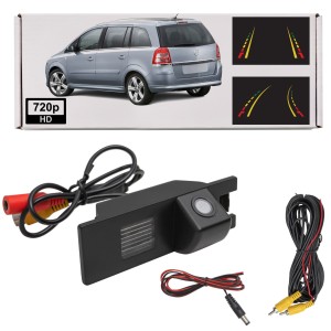 OPEL ZAFIRA B 2005-2014 KAMERA COFANIA FULL HD DYNAMICZNE LINIE ZINTEGROWANA Z LAMPĄ TABLICY