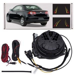 VOLKSWAGEN EOS 2005-2015 KAMERA COFANIA W KLAMKĘ KLAPY TYLNEJ FULL HD DYNAMICZNE LINIE ZNACZEK 5G0827469F