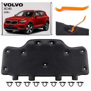 VOLVO XC40 2018+ WYGŁUSZENIE MASKI Z KOMPLETEM SPINEK 31442796 / 32347589