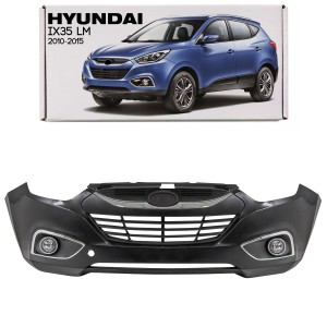 HYUNDAI ix35 LM 2010-2015 KOMPLETNY ZDERZAK PRZEDNI Z GRILLEM I LAMPAMI PRZECIWMGIELNYMI 865112Y000