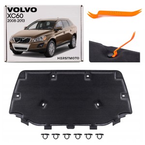 VOLVO XC60 I 2008-2013 PRZED FACELIFTINGIEM WYGŁUSZENIE MASKI KOMPLET ZE SPINKAMI 31294504
