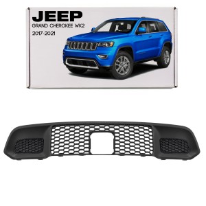 JEEP GRAND CHEROKEE IV WK2 2017-2021 PO DRUGIM FACELIFTINGU KRATKA ATRAPA PRZEDNIEGO ZDERZAKA Z TEMPOMATEM 68310778AB