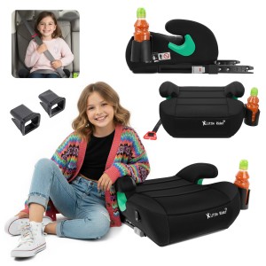 FOTELIK SAMOCHODOWY PODKŁADKA SIEDZISKO Z ISOFIX CZARNY R129 125-150 CM