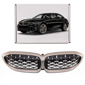 BMW SERIA 3 G20 2018+  Z KAMERĄ GRILL PRZEDNI DIAMOND SATYNA ATRAPA NERKI 51138079742
