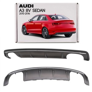 AUDI A3 8V SEDAN 2013-2016 PRZED FACELIFTINGIEM DYFUZOR ZDERZAKA TYLNEGO