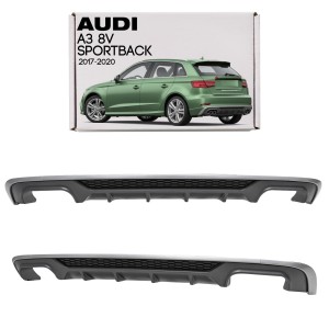 AUDI A3 8V SPORTBACK 2017-2020 PO FACELIFTINGU DYFUZOR ZDERZAKA TYLNEGO