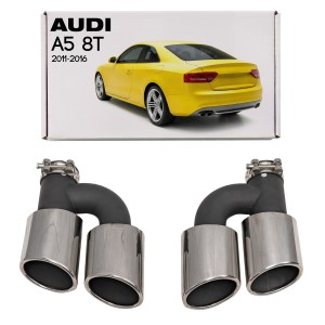 AUDI A5 8T 2011-2016 PO FACELIFTINGU KOŃCÓWKA WYDECHU STYLIZACJA NA S5 KOMPLET 2 SZT