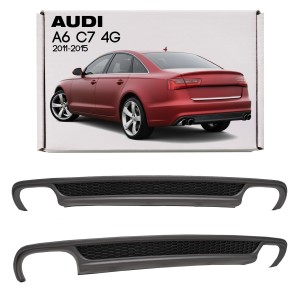 AUDI A6 C7 4G 2011-2015 SEDAN PRZED FACELIFTINGIEM DYFUZOR ZDERZAKA TYLNEGO