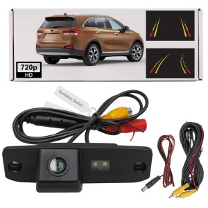 KIA SORENTO III UM 2014-2020 KAMERA COFANIA FULL HD DYNAMICZNE LINIE ZINTEGROWANA Z LAMPĄ