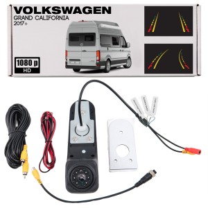 VOLKSWAGEN GRAND CALIFORNIA 2017+ KAMERA COFANIA FULL HD DYNAMICZNE LINIE NAD DRZWI BAGAŻOWE DO GÓRNEGO ŚWIATŁA STOP