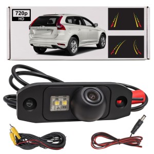 VOLVO XC60 I 2008-2017 KAMERA COFANIA FULL HD DYNAMICZNE LINIE ZINTEGROWANA Z LAMPĄ