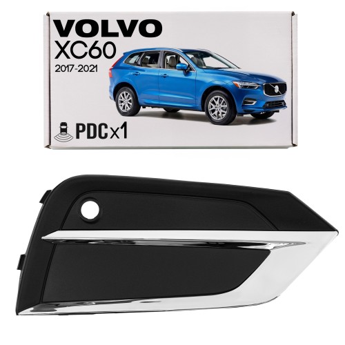 VOLVO XC60 II 2017-2021 PRZED FACELIFTINGIEM KRATKA PRZEDNIEGO ZDERZAKA PRAWA Z PDC 31694539 31449213