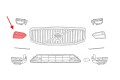 VOLVO XC60 II 2017-2021 PRZED FACELIFTINGIEM KRATKA PRZEDNIEGO ZDERZAKA PRAWA Z PDC 31694539 31449213