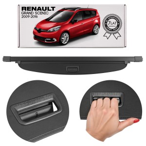 RENAULT GRAND SCENIC II 2009-2016 ROLETA BAGAŻNIKA CZARNA 7336896510