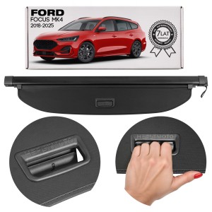 FORD FOCUS MK4 IV 2018-2025 KOMBI ROLETA BAGAŻNIKA CZARNA JX7B-N55066-AD3ZHE