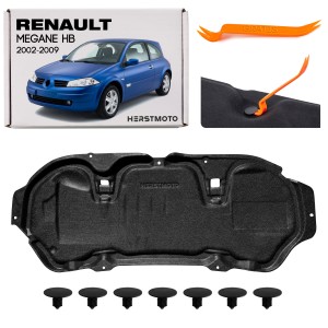 RENAULT MEGANE II HB X84 2002-2009 WYGŁUSZENIE MASKI Z KOMPLETEM SPINEK 8200352205