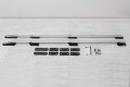 OPEL VIVARO 2001-2014 (wersja długa) RELINGI DACHOWE ALUMINIOWE SREBRNE