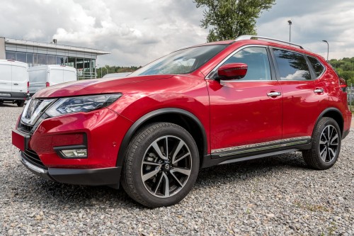 NISSAN X-TRAIL 2014+ STALOWE OZDOBNE LISTWY DRZWI