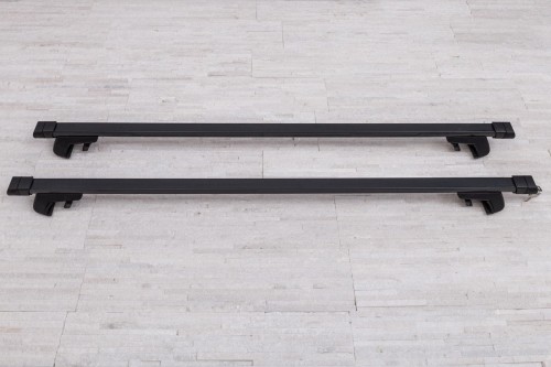 BAGAŻNIK DACHOWY BELKI BAZOWE 135CM STALOWE CZARNE